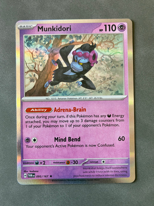 2024 POKEMON TCG - MUNKIDORI 095/167 HOLO