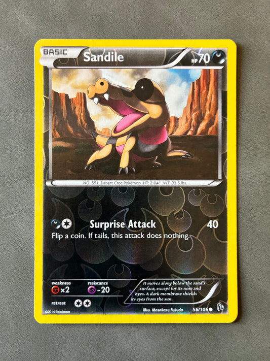 2014 POKEMON TCG - SANDILE 56/106 HOLO