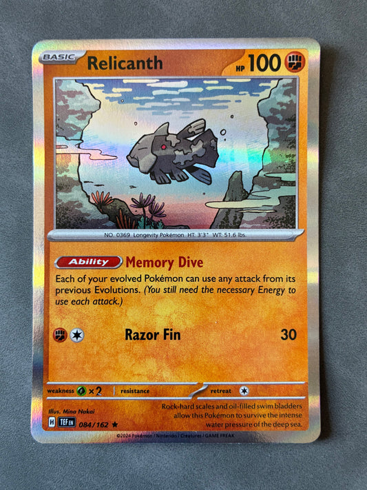 2024 POKEMON TCG - RELICANTH 084/162 HOLO