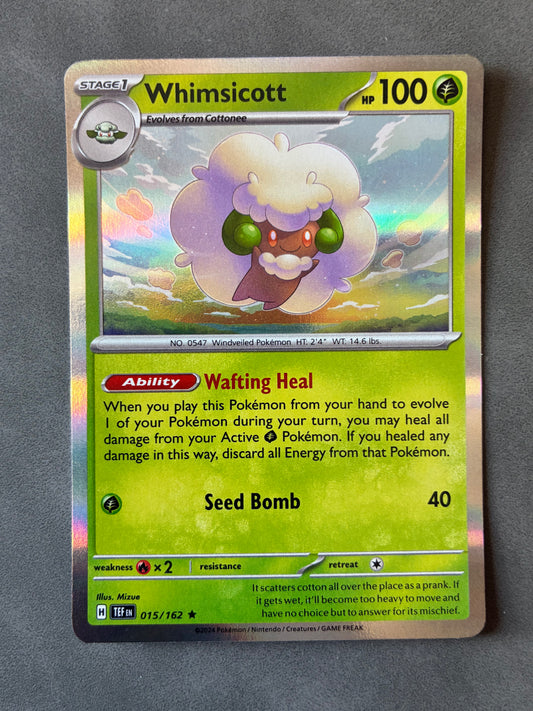 2024 POKEMON TCG - WHIMSICOTT 015/162 HOLO