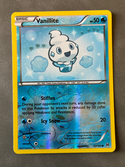 2015 POKEMON TCG - VANILLITE 43/162 HOLO