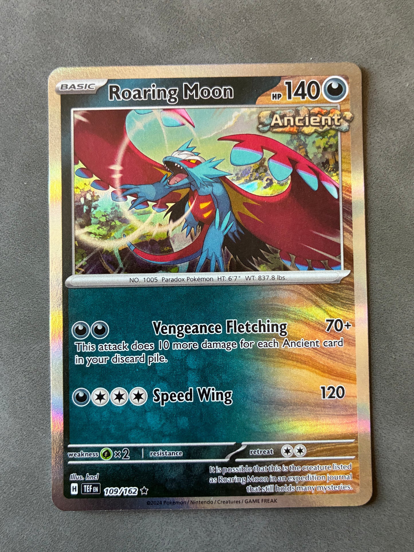 2024 POKEMON TCG - ROARING MOON 109/162 HOLO