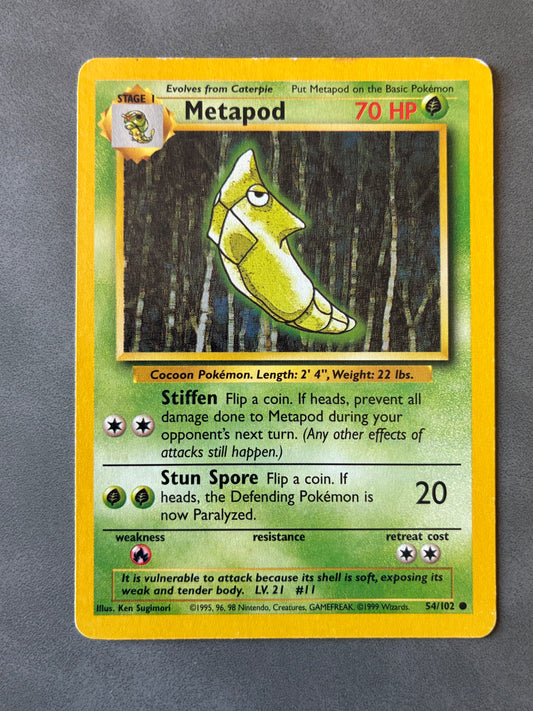 1999 POKEMON TCG - METAPOD 54/102