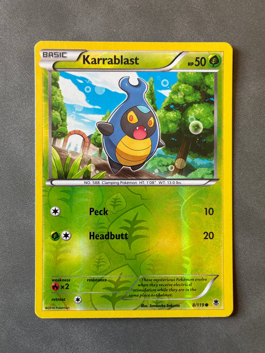 2014 POKEMON TCG - KARRABLAST 8/119 HOLO