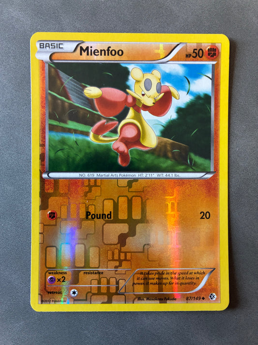 2012 POKEMON TCG MIENFOO 87/149 HOLO