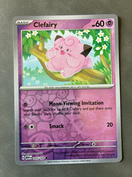 2023 POKEMON TCG CLEFAIRY 035/165 HOLO