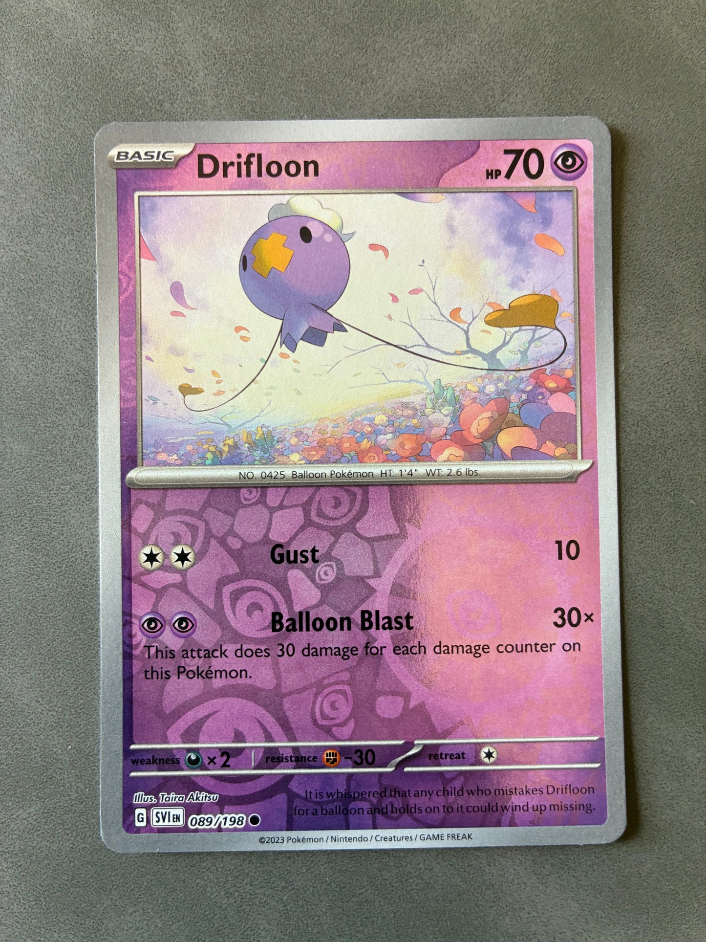 2023 POKEMON TCG DRIFLOON 089/198 HOLO