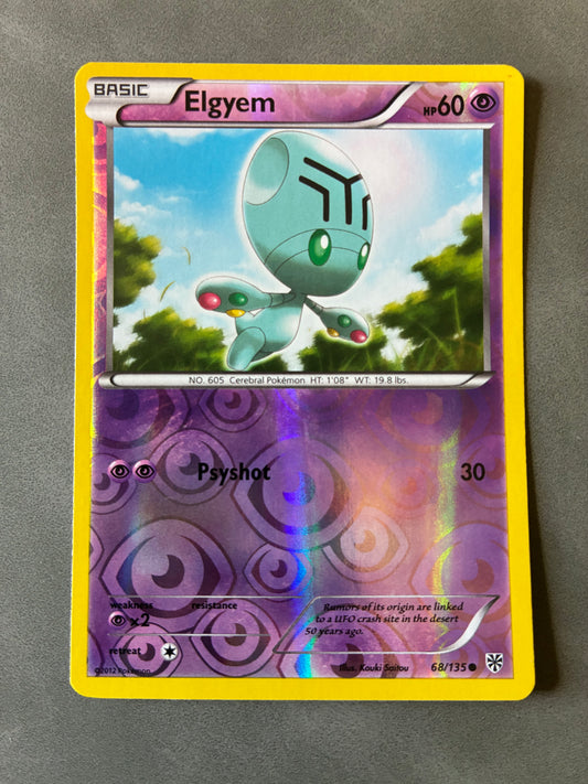 2012 POKEMON TCG ELGYEM 68/135 HOLO