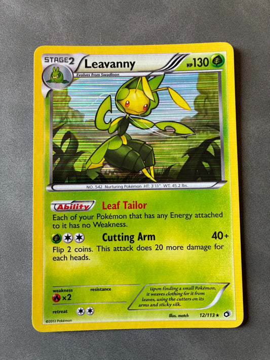2013 POKEMON TCG LEAVANNY 12/113 HOLO