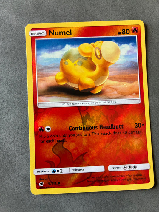 2012 POKEMON TCG NUMEL 13/111 HOLO