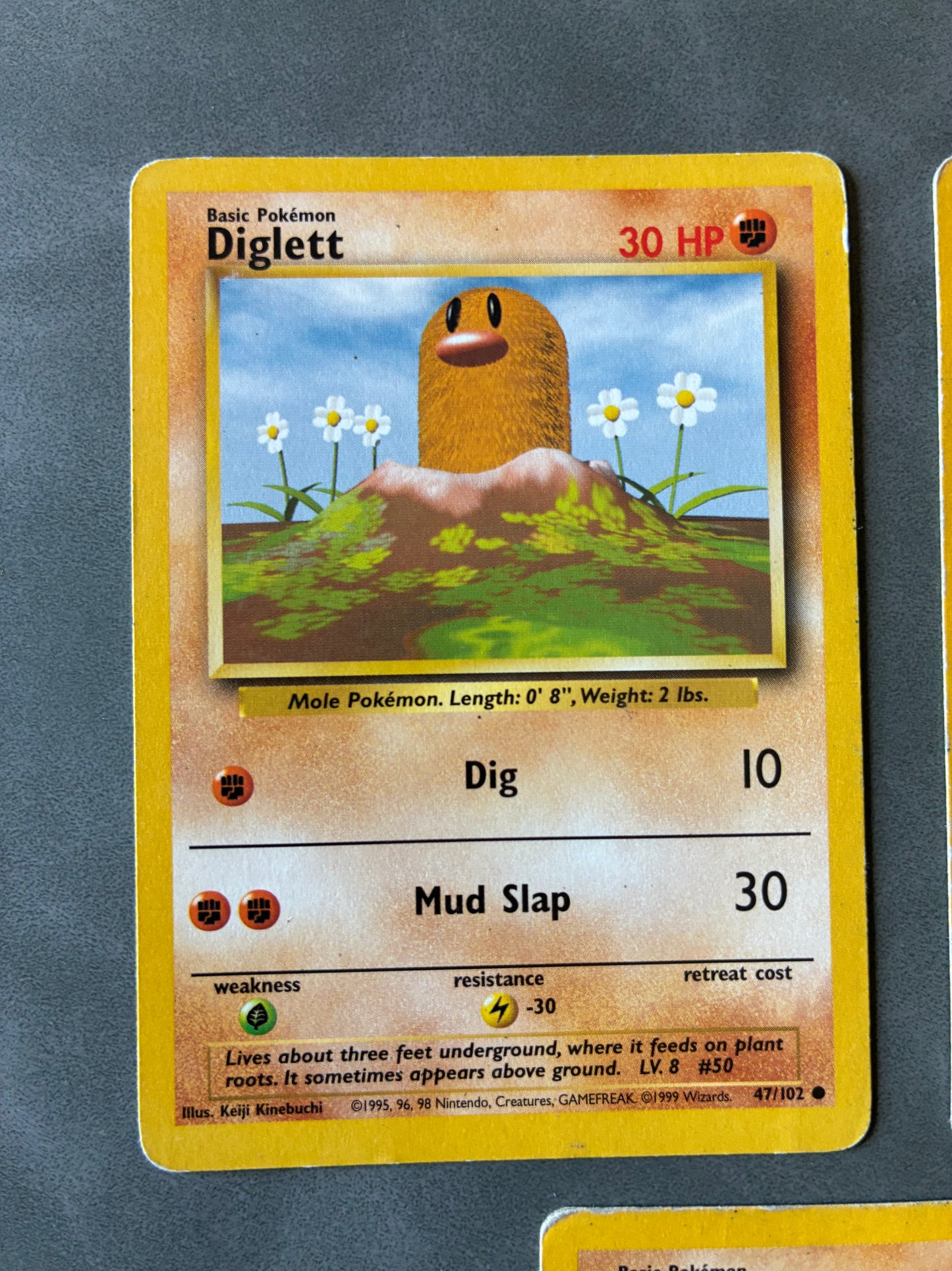 (SET OF 3) 1999 POKEMON TCG - DIGLETT 47/102