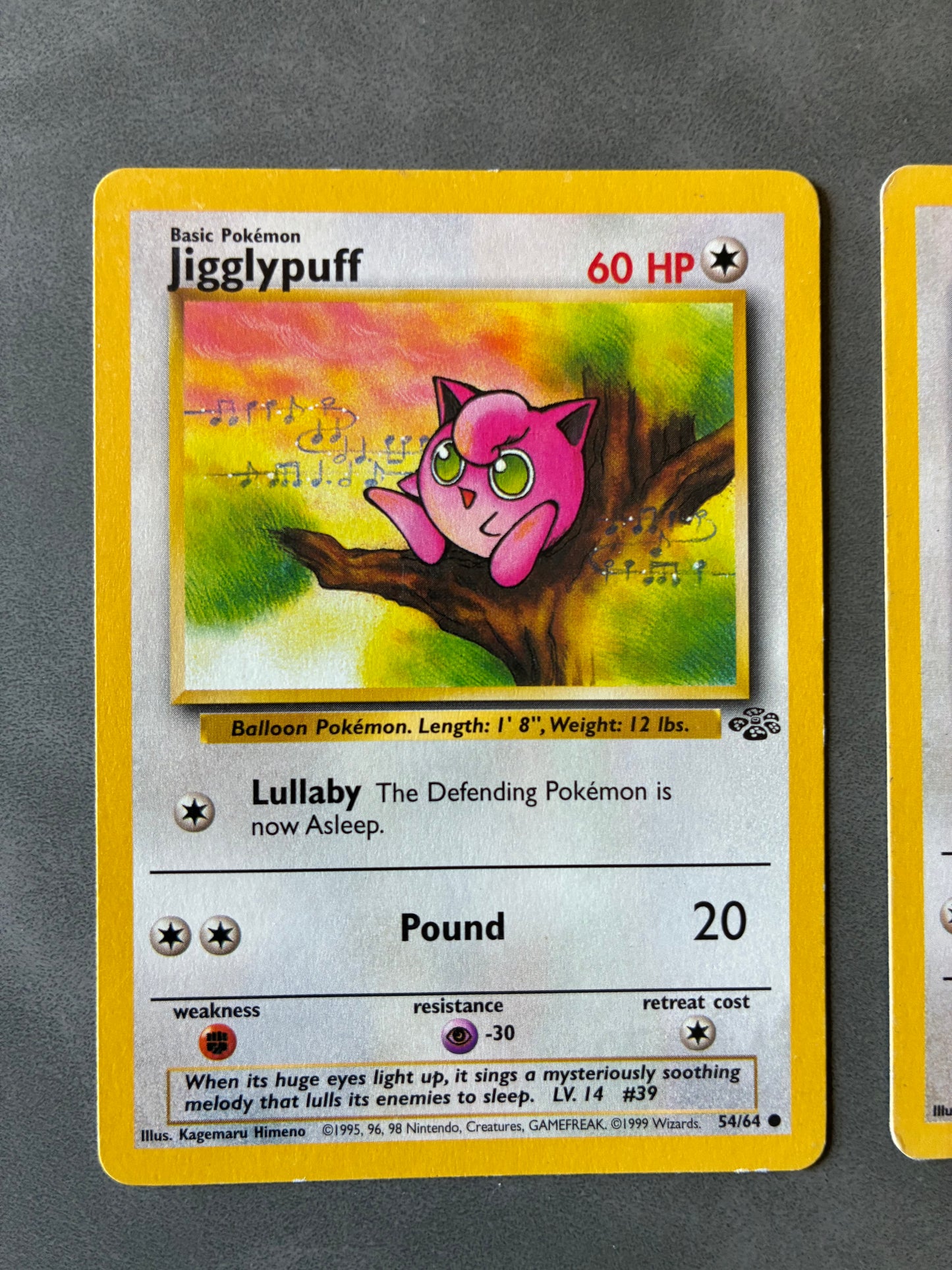 (SET OF 2) 1999-2000 POKEMON TCG - JIGGLYPUFF 54/64 77/130