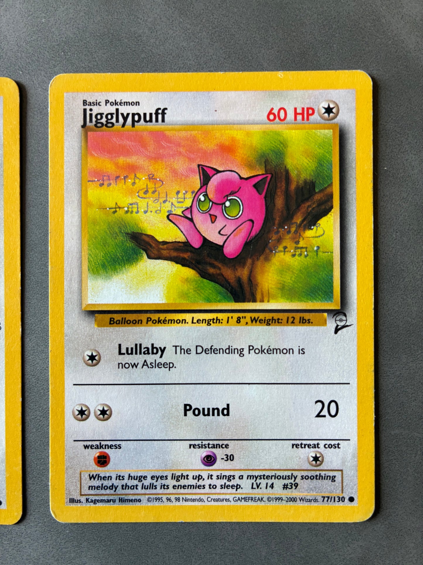 (SET OF 2) 1999-2000 POKEMON TCG - JIGGLYPUFF 54/64 77/130