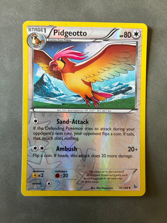 2014 POKEMON TCG - PIDGEOTTO 76/106 HOLO