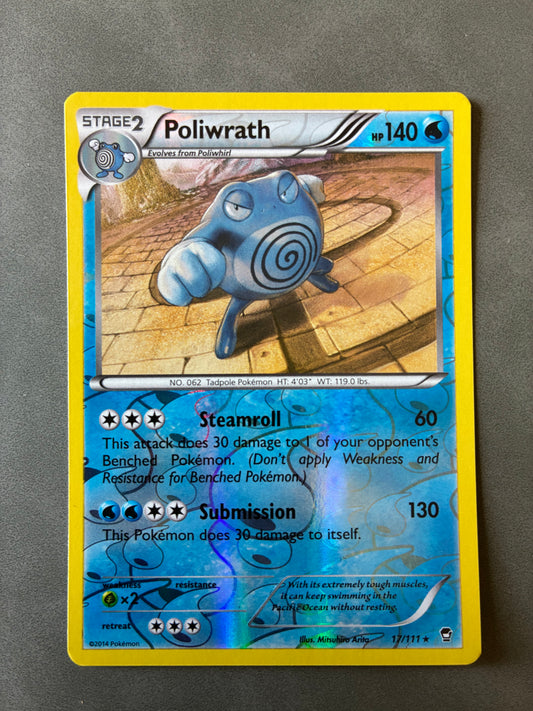 2014 POKEMON TCG - POLIWRATH 17/111 HOLO