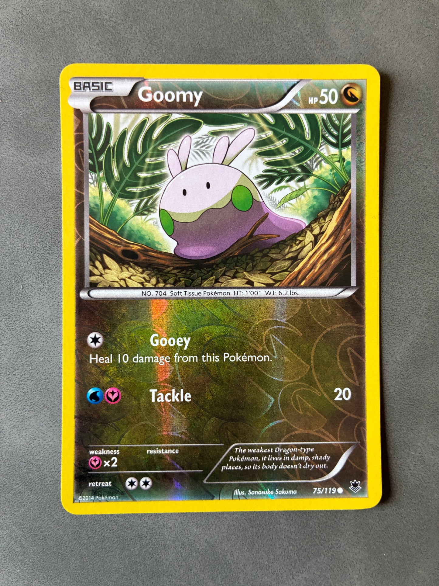 2014 POKEMON TCG - GOOMY 75/119 HOLO