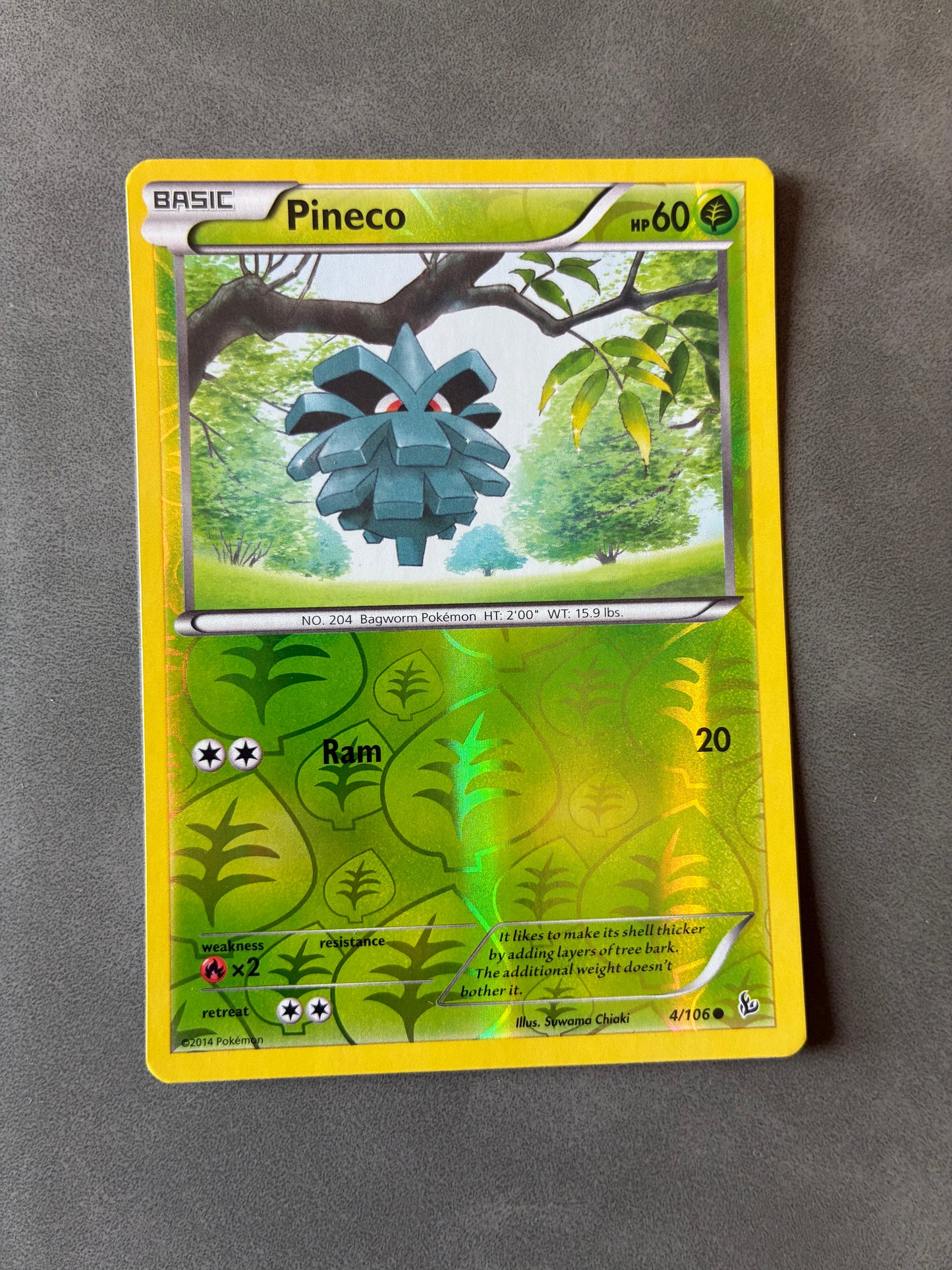 2014 POKEMON TCG - PINECO 4/106 HOLO