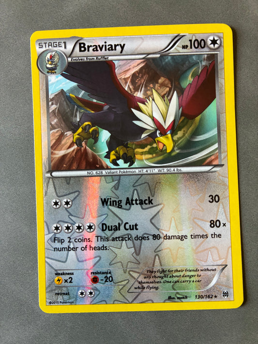 2015 POKEMON TCG BRAVIARY 130/162 HOLO