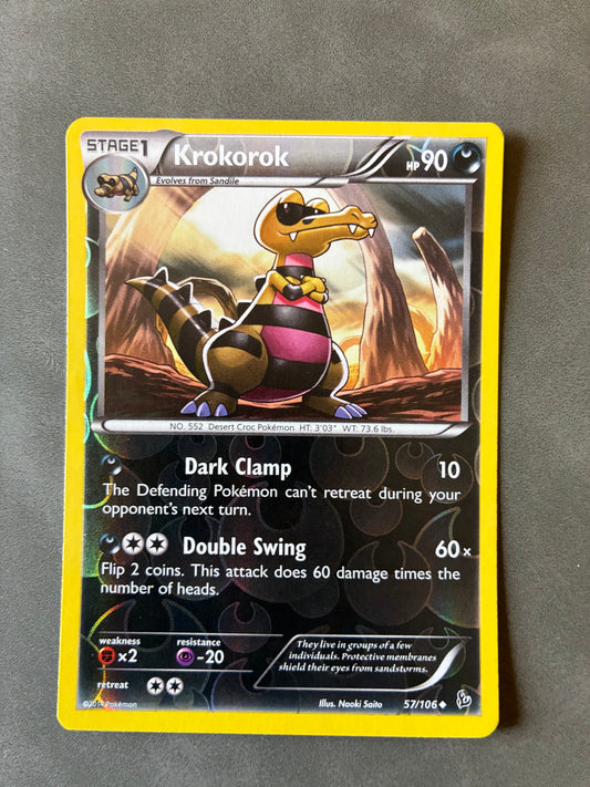 2014 POKEMON TCG KROKOROK 57/106 HOLO