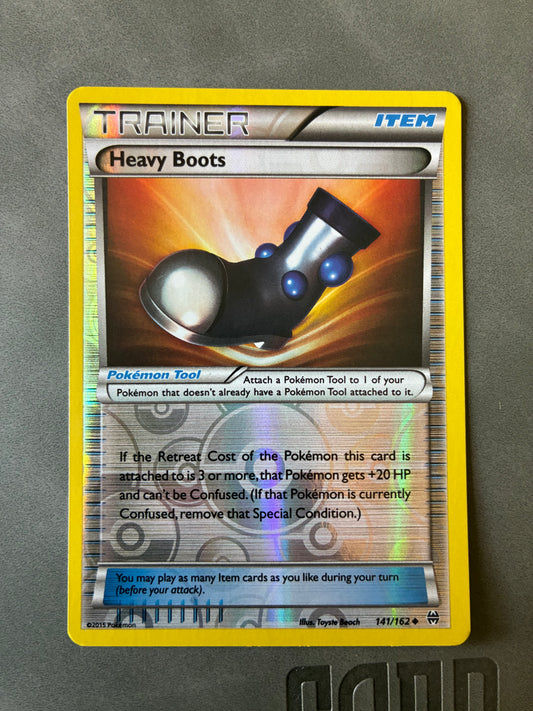2015 POKEMON TCG HEAVY BOOTS 141/162 HOLO TRAINER ITEM