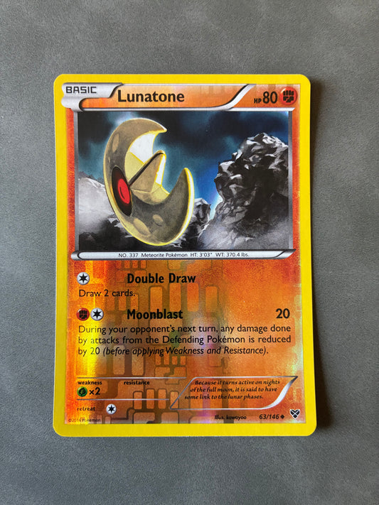 2014 POKEMON TCG LUNATONE 63/146 HOLO
