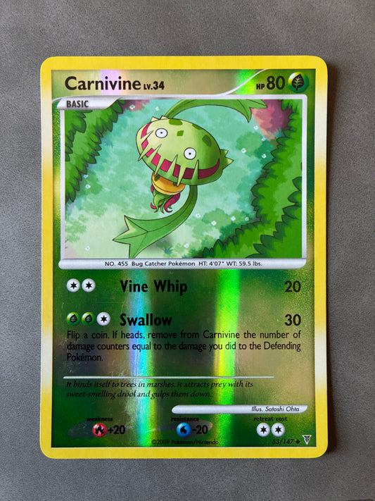 2009 POKEMON TCG CARNIVINE 53/147 HOLO