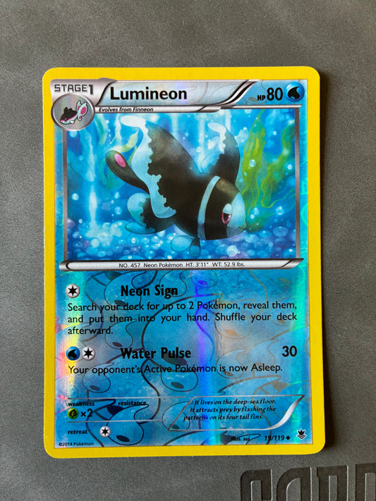 2014 POKEMON TCG LUMINEON 19/119 HOLO
