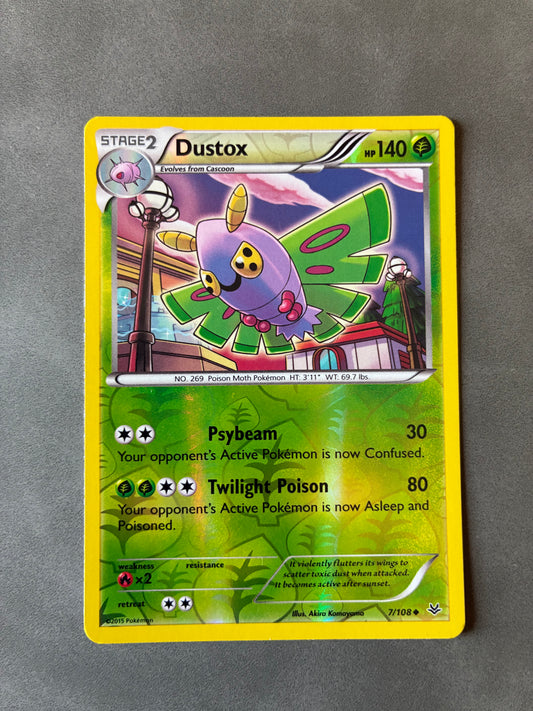 2015 POKEMON TCG DUSTOX 7/108 HOLO