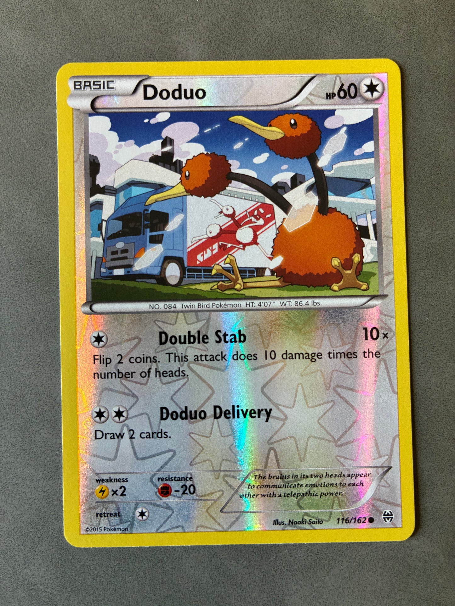 2015 POKEMON TCG DODUO 116/162 HOLO