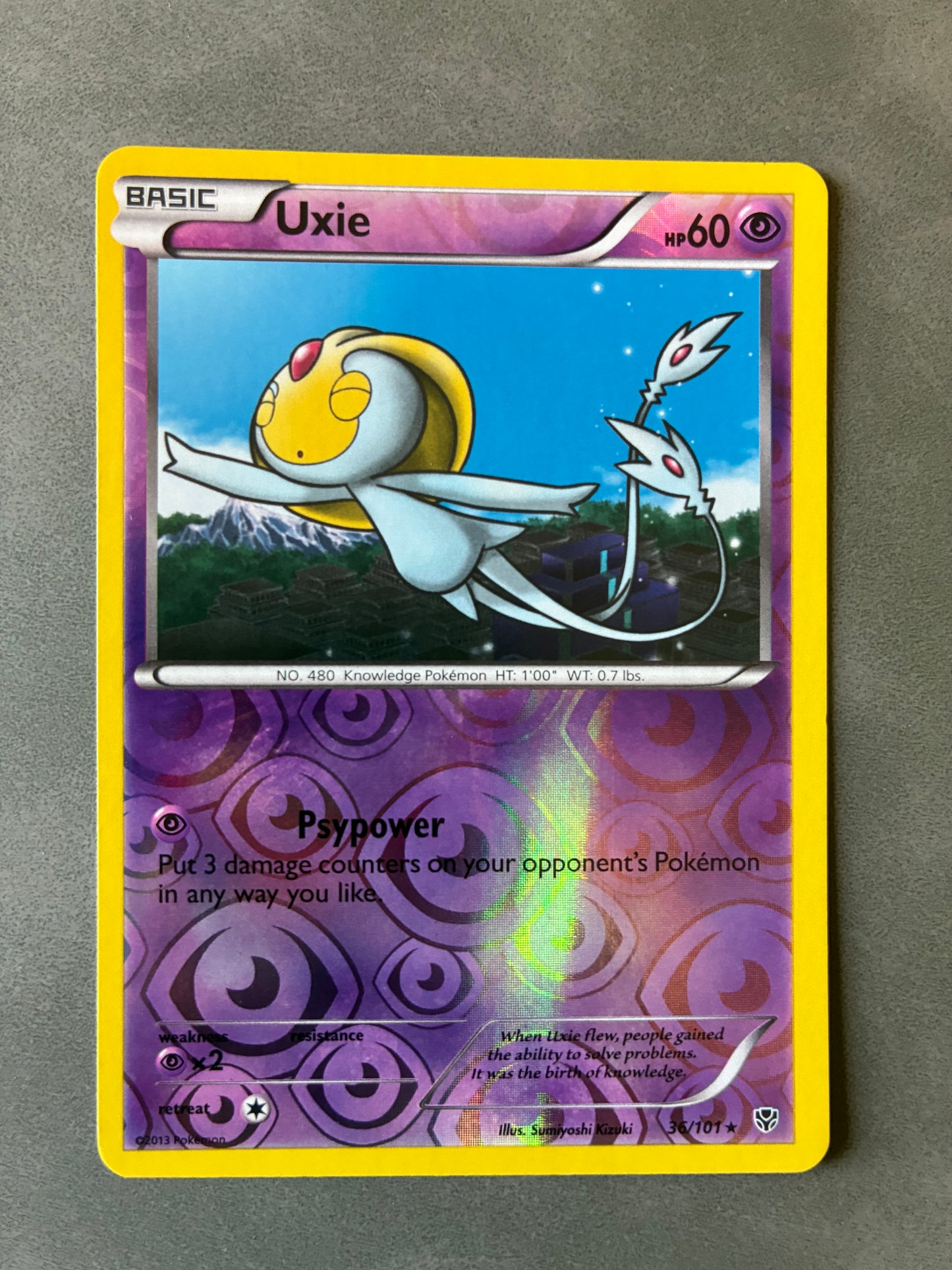 POKEMON TCG UXIE 36/101 HOLO 2013