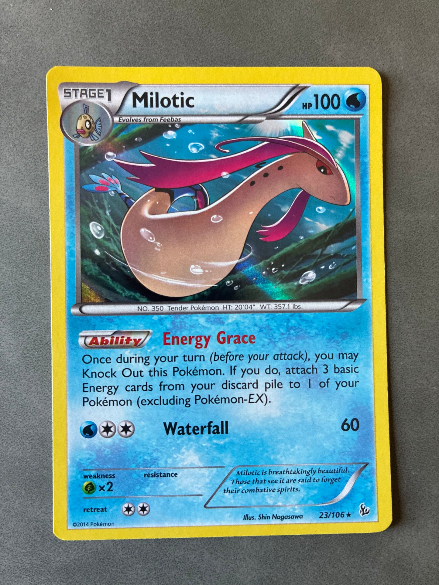 POKEMON TCG MILOTIC 23/106 HOLO 2014