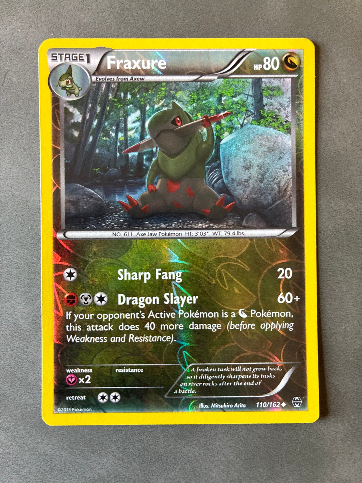 POKEMON TCG FRAXURE 110/162 HOLO 2015