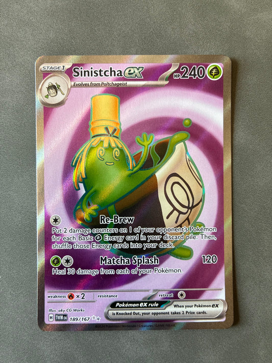 POKEMON TCG SINISTCHA EX 189/167 HOLO 2024