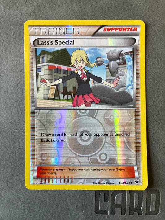 POKEMON TCG LASS'S SPECIAL 103/124 HOLO 2016 TRAINER SUPPORTER