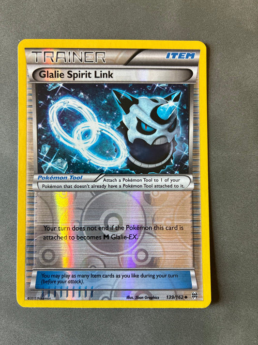 POKEMON TCG GLALIE SPIRIT LINK 139/162 HOLO 2015 TRAINER ITEM