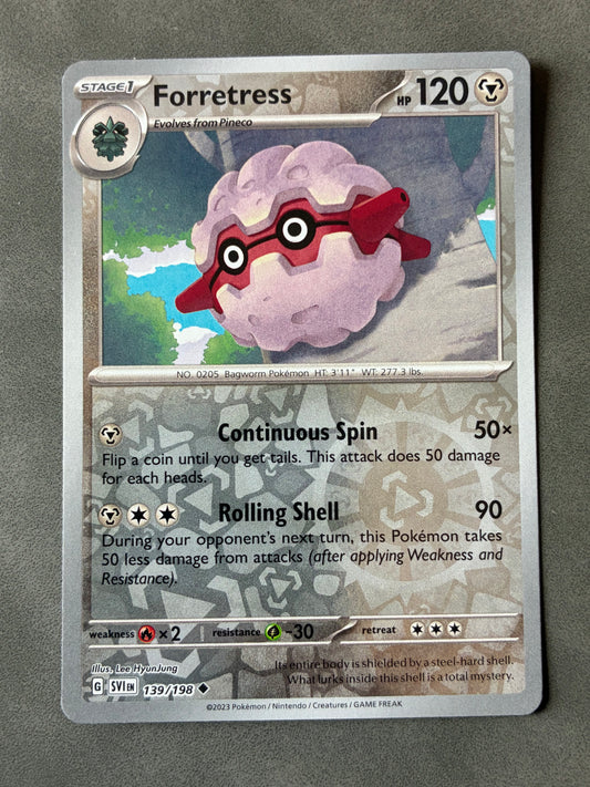 2023 POKEMON TCG FORRETRESS 139/198 HOLO