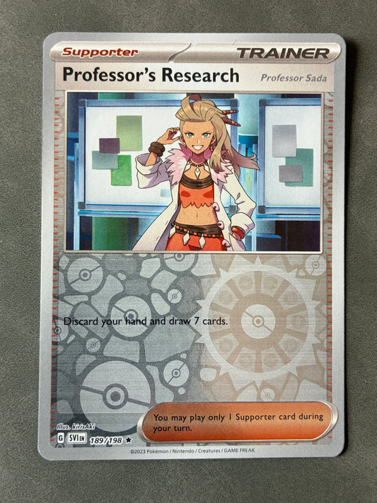 2023 POKEMON TCG PROFESSOR'S RESEARCH 189/198 TRAINER SUPPORTER