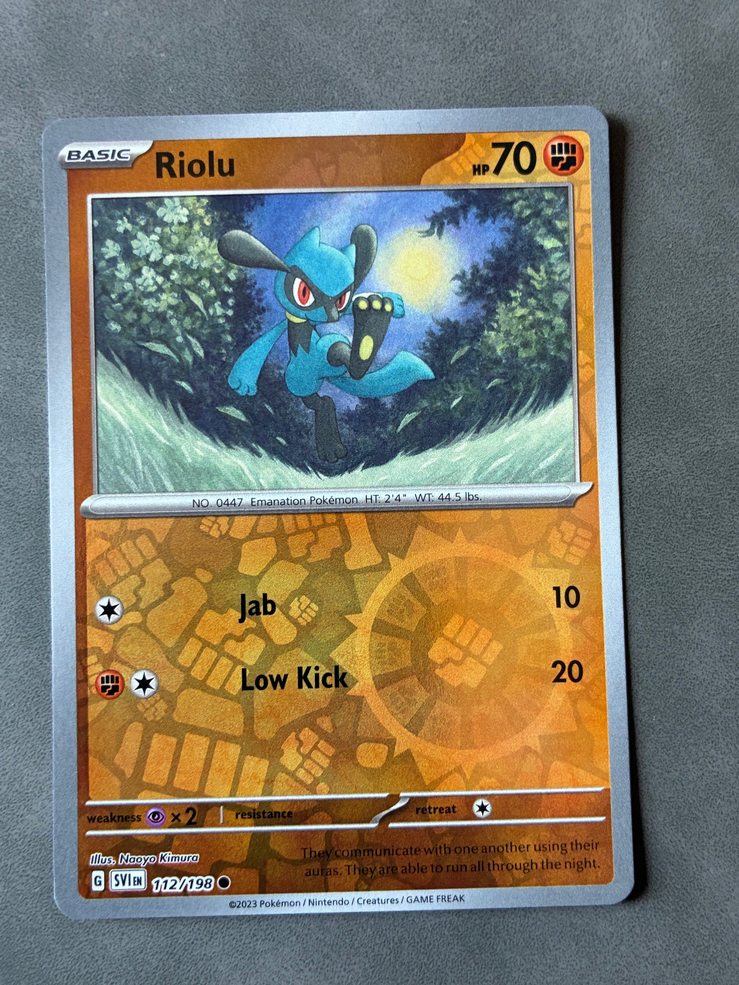 2023 POKEMON TCG - RIOLU 112/198 HOLO