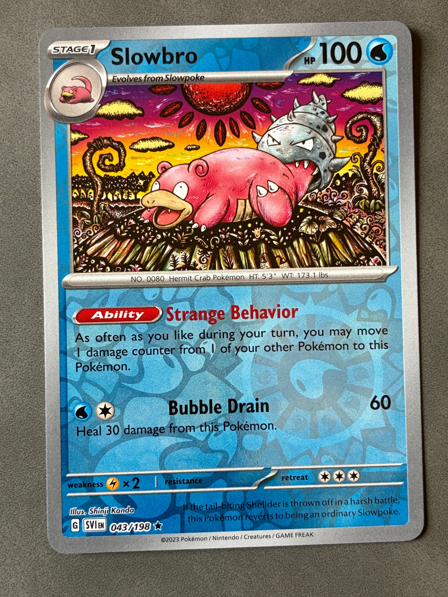 2023 POKEMON TCG - SLOWBRO 043/198 HOLO