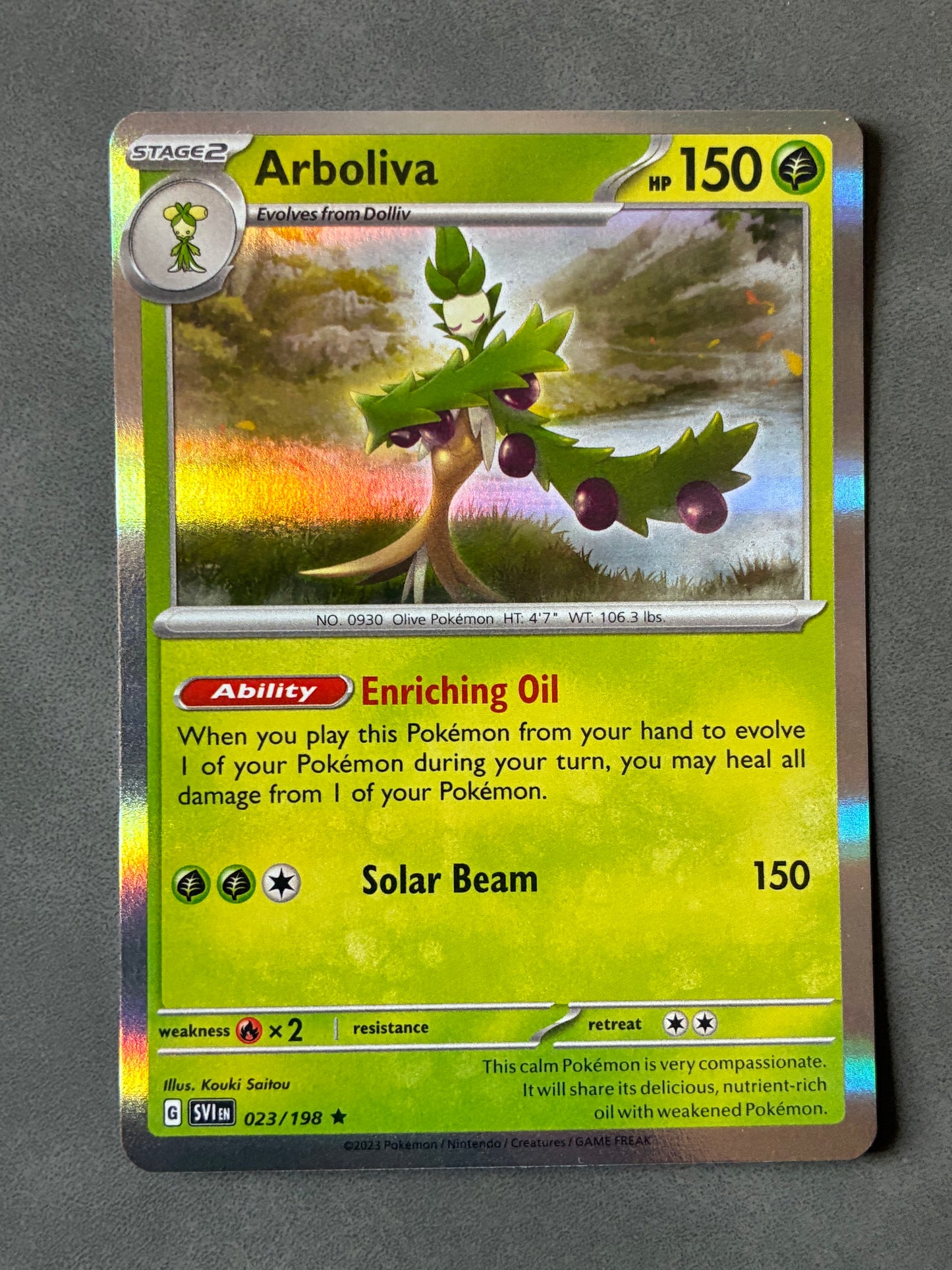2023 POKEMON TCG - ARBOLIVA 023/198 HOLO