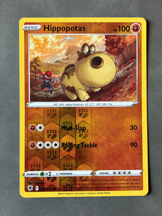 2022 POKEMON TCG - HIPPOPOTAS 079/189 HOLO