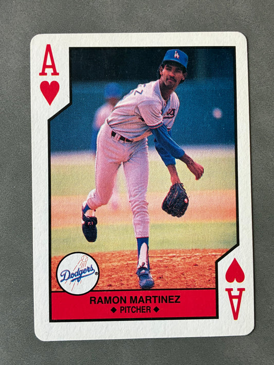 1990 THE U.S. PLAYING CARD CO. - BASEBALL MAJOR LEAGUE - RAMON MARTINEZ DODGERS