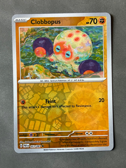 2024 POKEMON TCG - CLOBBOPUS 051/091 HOLO