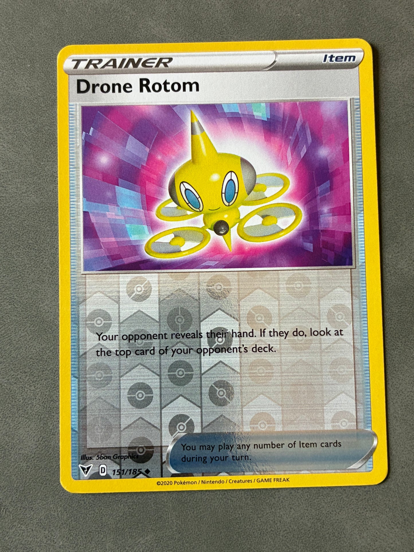 2020 POKEMON TCG - DRONE ROOM 151/185 HOLO TRAINER ITEM