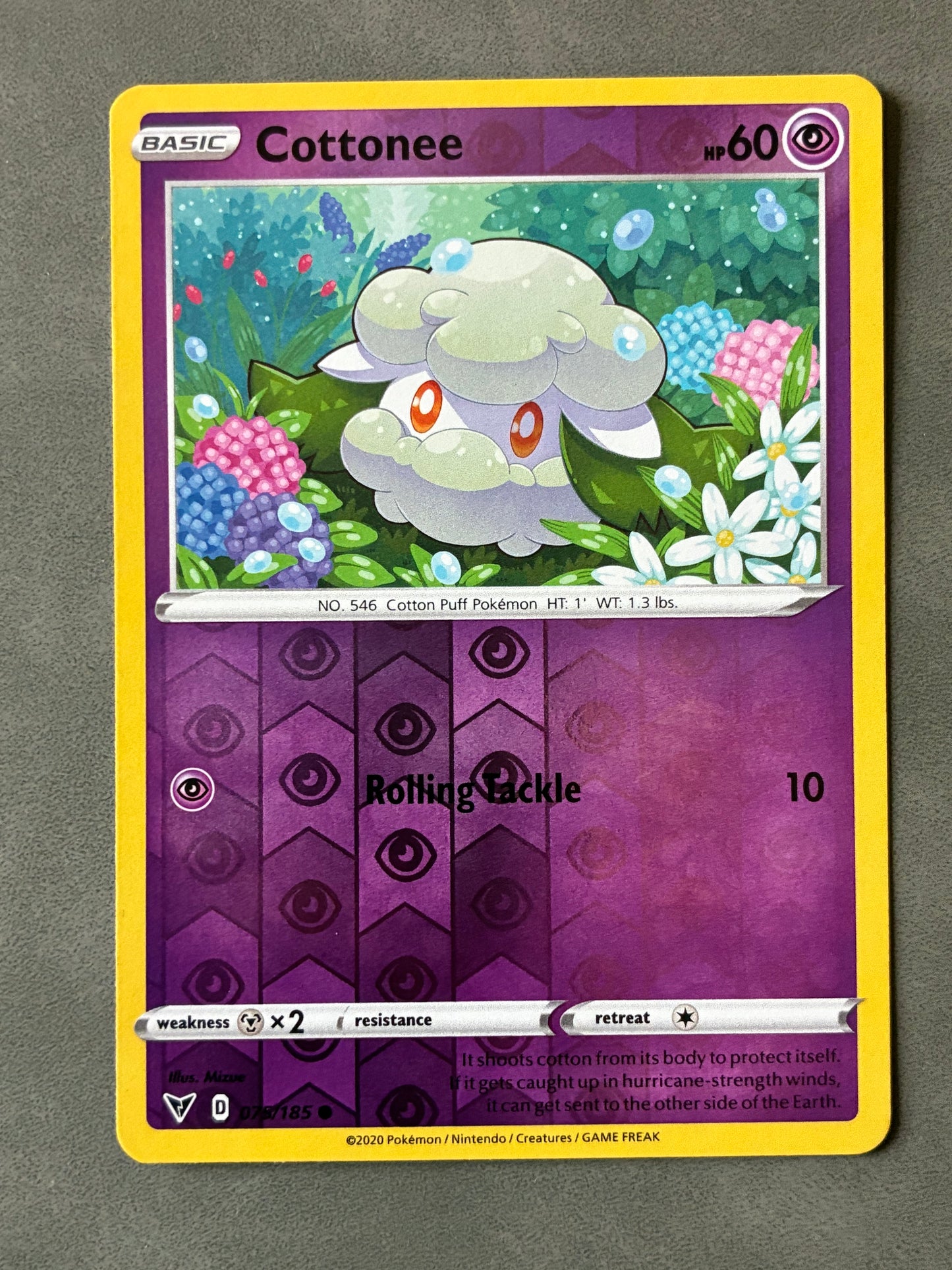 2020 POKEMON TCG - COTTONEE 075/185 HOLO