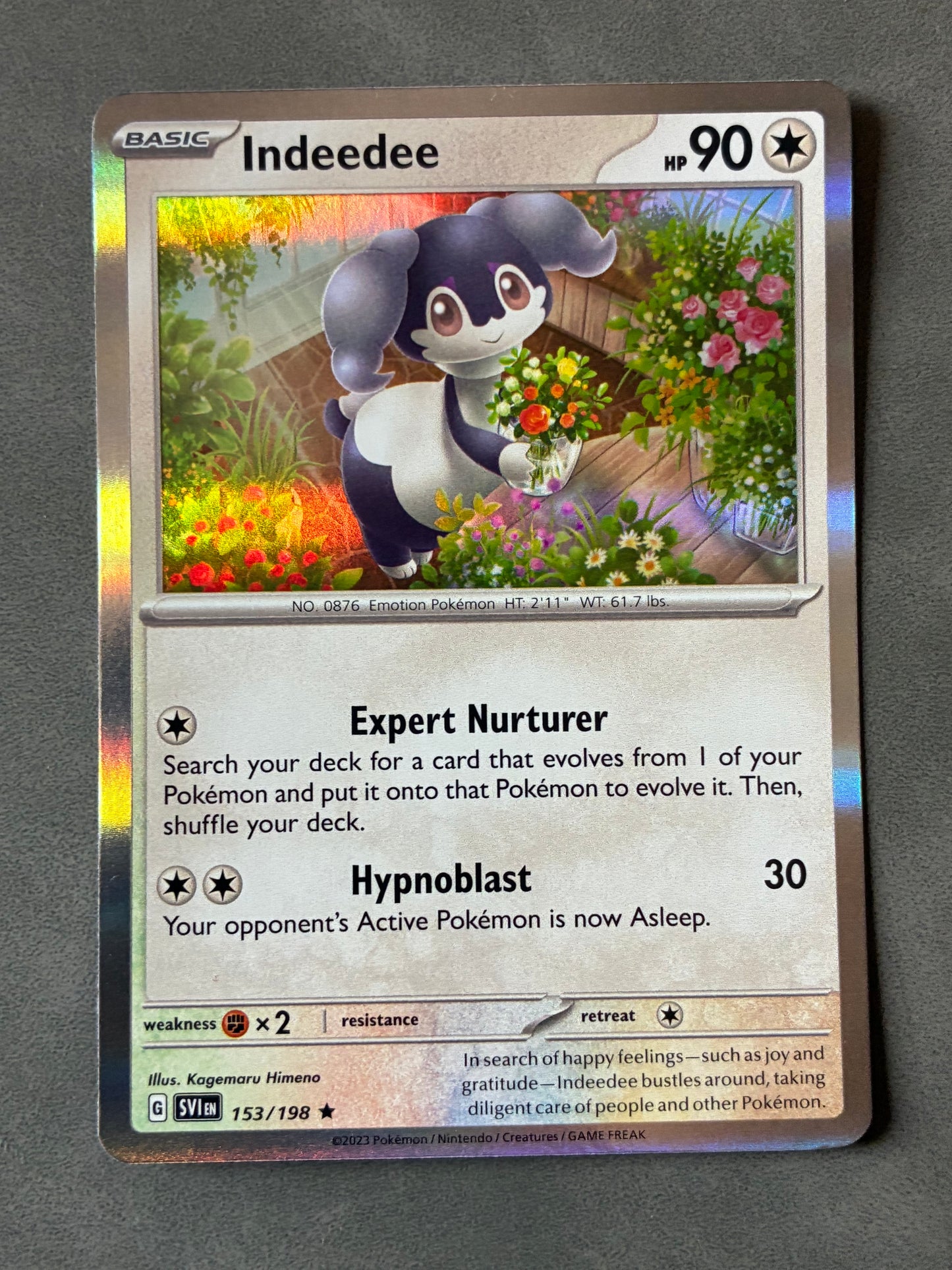 2023 POKEMON TCG - INDEEDEE 153/198 HOLO