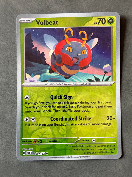 2024 POKEMON TCG - VOLBEAT 009/167 HOLO