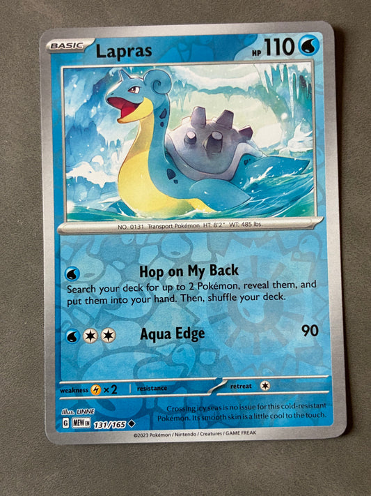 2023 POKEMON TCG - LAPRAS 131/165 HOLO