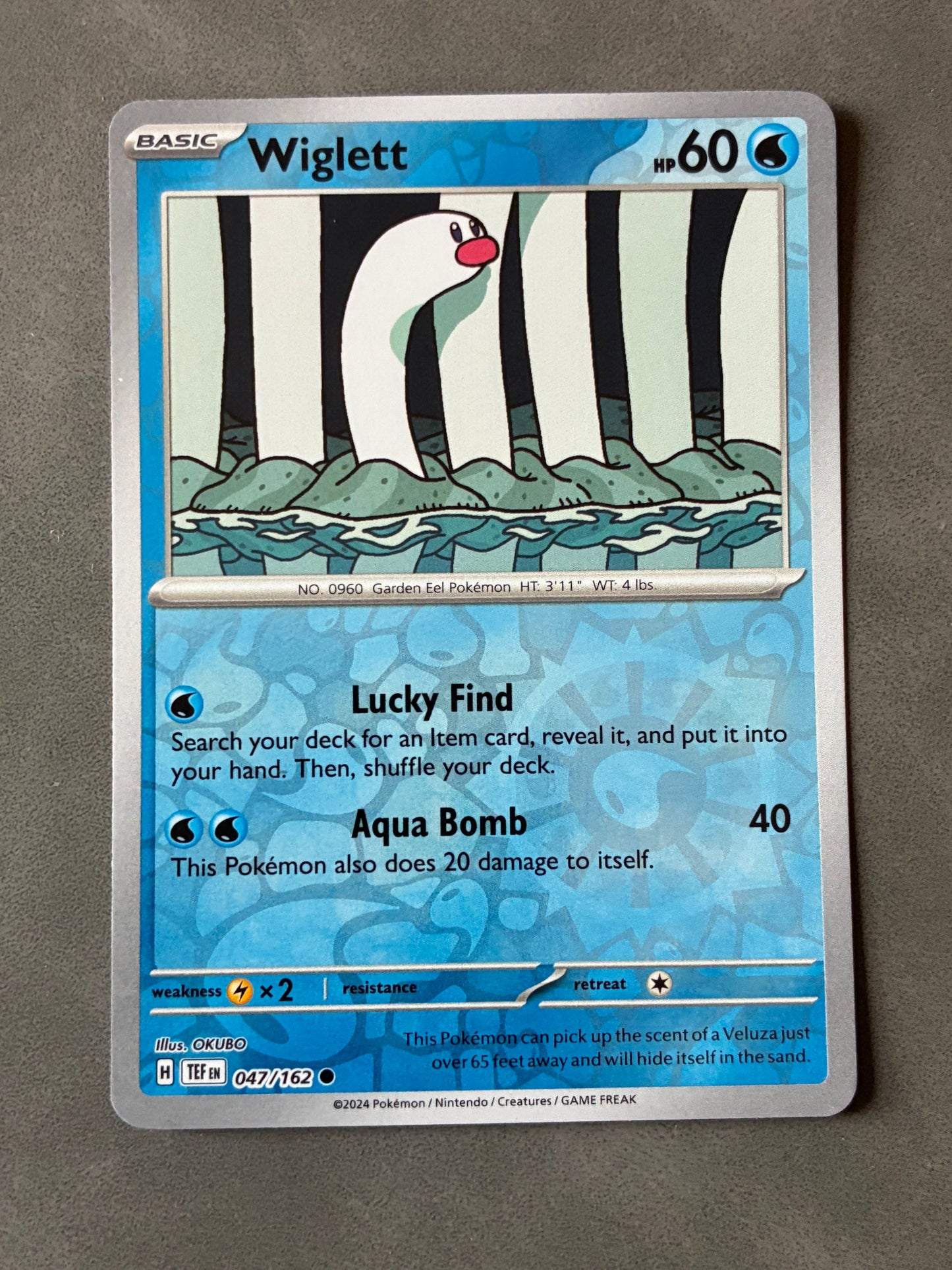 2024 POKEMON TCG - WIGLETT 047/162 HOLO