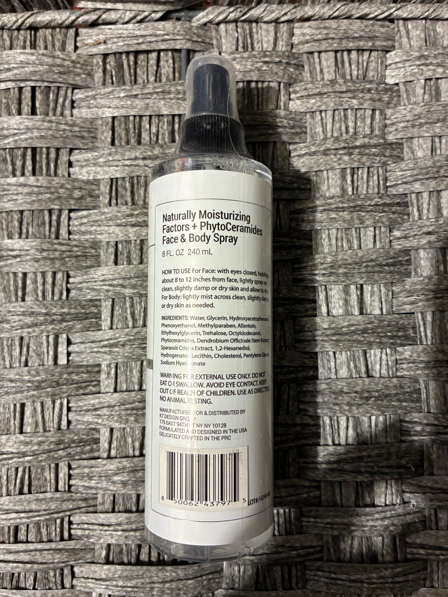 REVIVE RX NATURALLY MOISTURIZING PHYTOCERAMIDES FACE AND BODY SPRAY